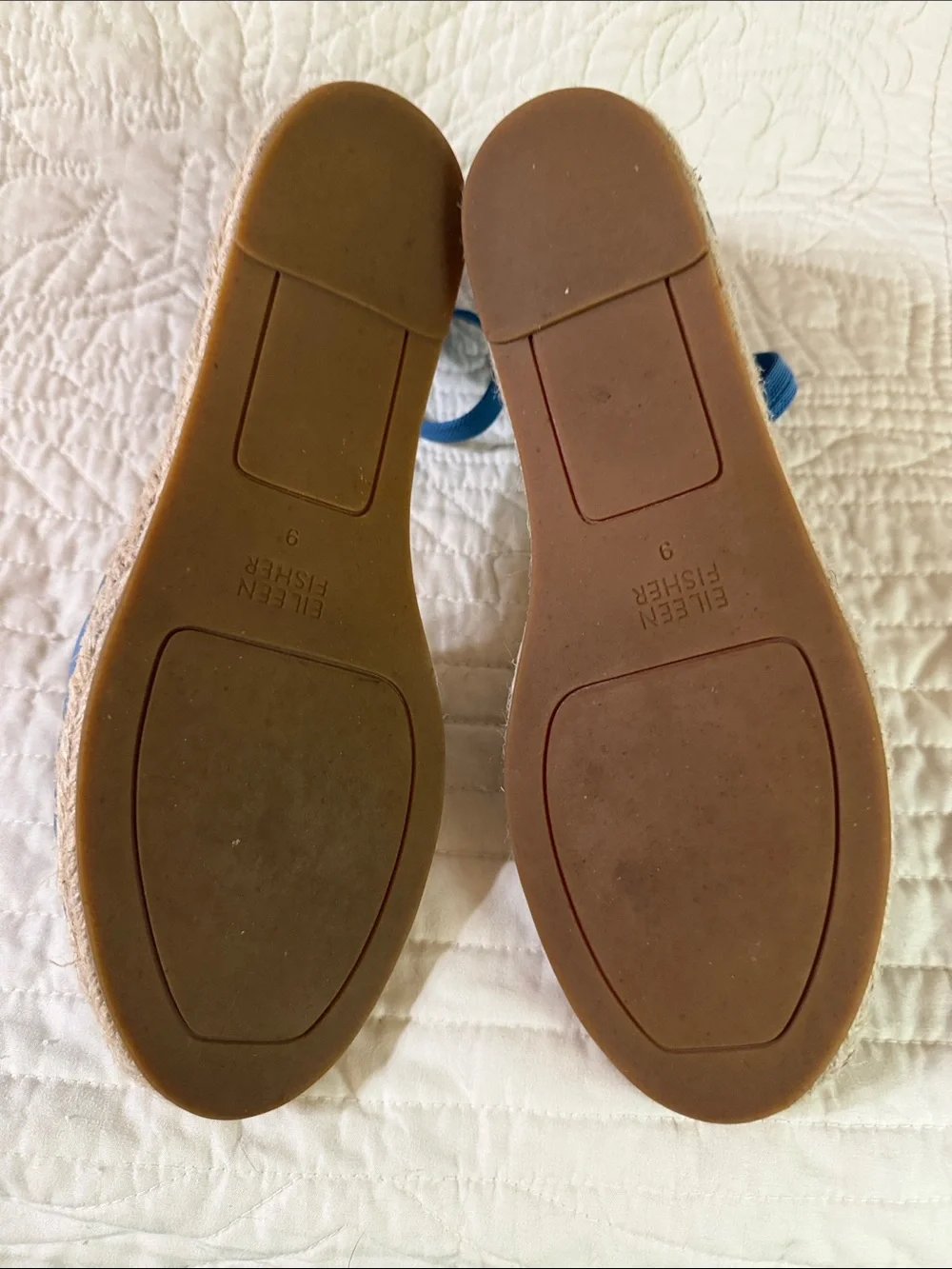 Eileen Fisher Lala Sky Blue Espadrilles. SZ 9. NWOT